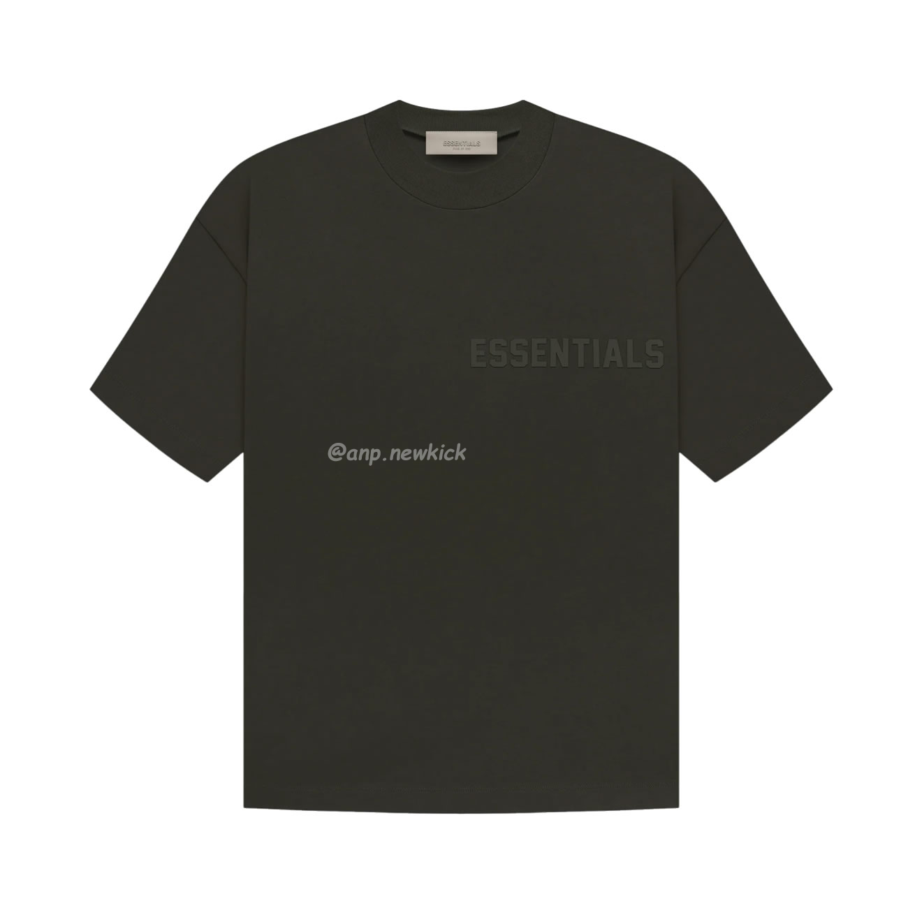 Fear Of God Essentials Fog Logo Letter Short Sleeve T Shirt Plum Purple (14) - www.newkick.vip